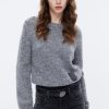 MISS SIXTY Sweaters | Crew Neck Retro Wool Sweater Heather Grey