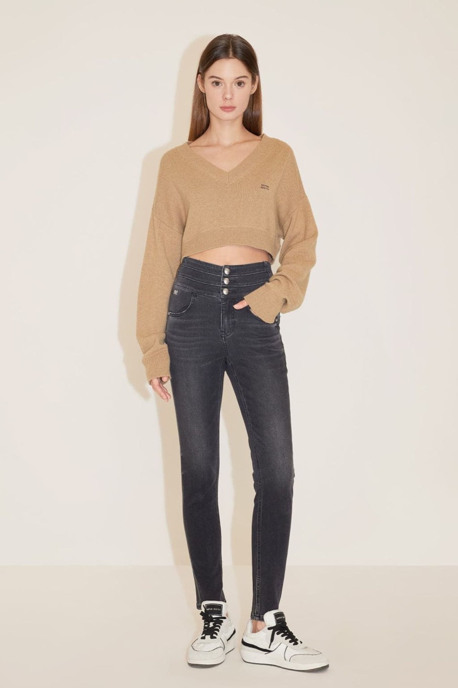 MISS SIXTY High Waist | High Waist Slim Fit Jeans Black Fog