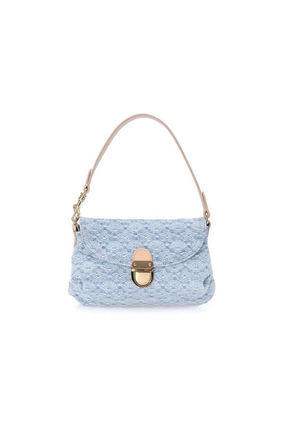 MISS SIXTY Accessories | Jacquard Denim Blue Shoulder Bag Light Blue