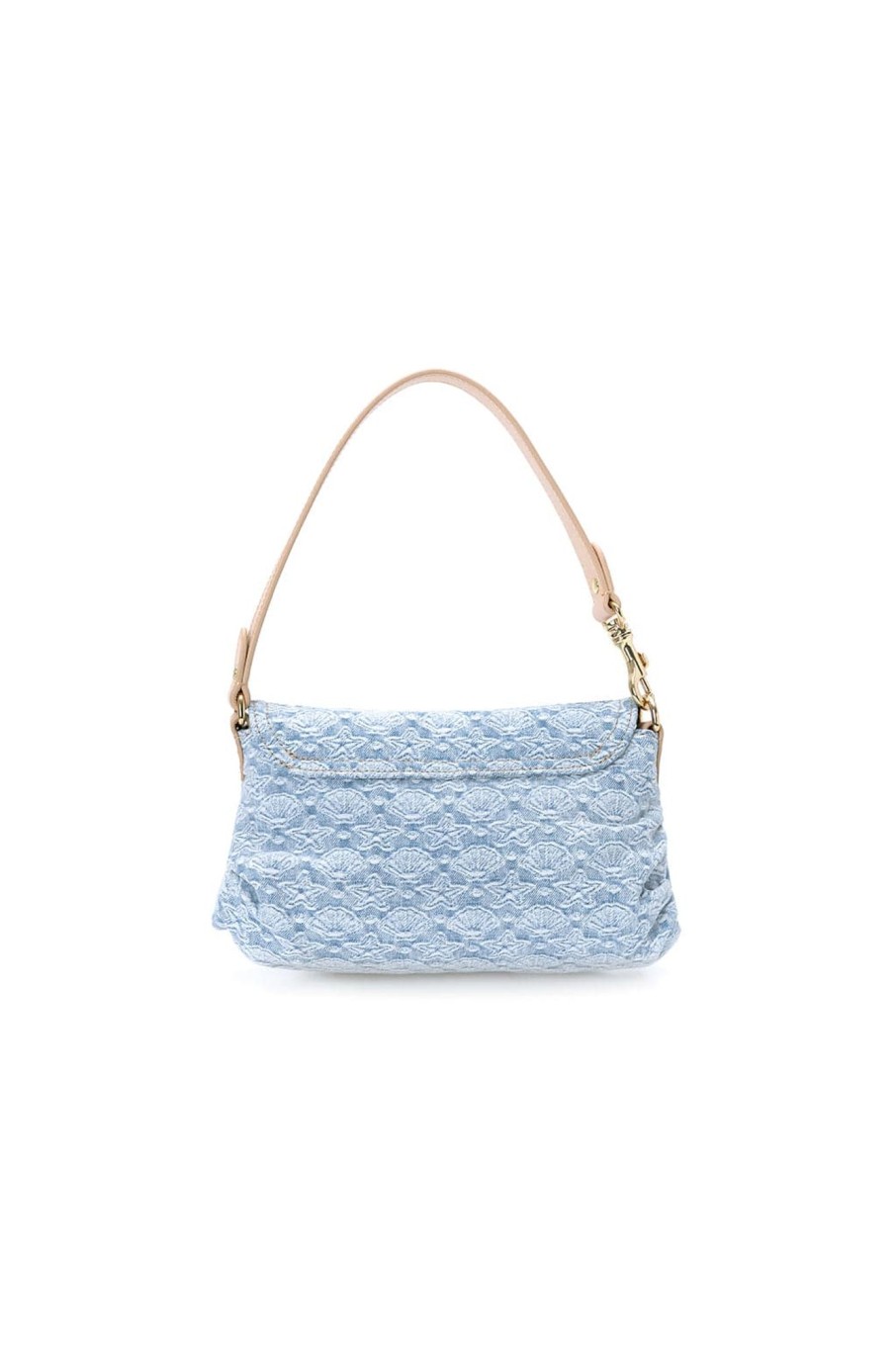 MISS SIXTY Accessories | Jacquard Denim Blue Shoulder Bag Light Blue