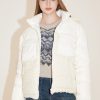 MISS SIXTY Jackets & Outerwears | Stand-Up Collar Detachable Hood Quilted Coat