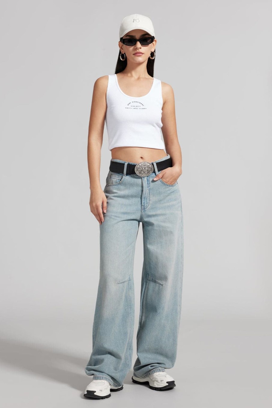 MISS SIXTY Straight | Retro High Waist Straight Fit Jeans Light Blue