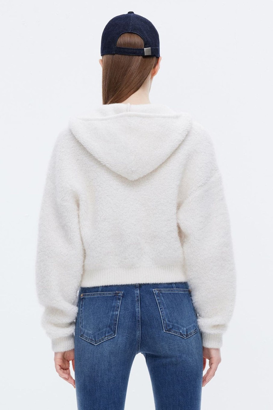 MISS SIXTY Sweaters | Hooded Double-Zip Woolen Jacket White