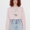 MISS SIXTY Sweaters | Crew Neck Beaded Embroideredsweater Baby Pink