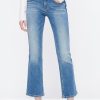 MISS SIXTY Flare | Three Ring High Waist Slim Fit White Flared Jeans Middle Blue