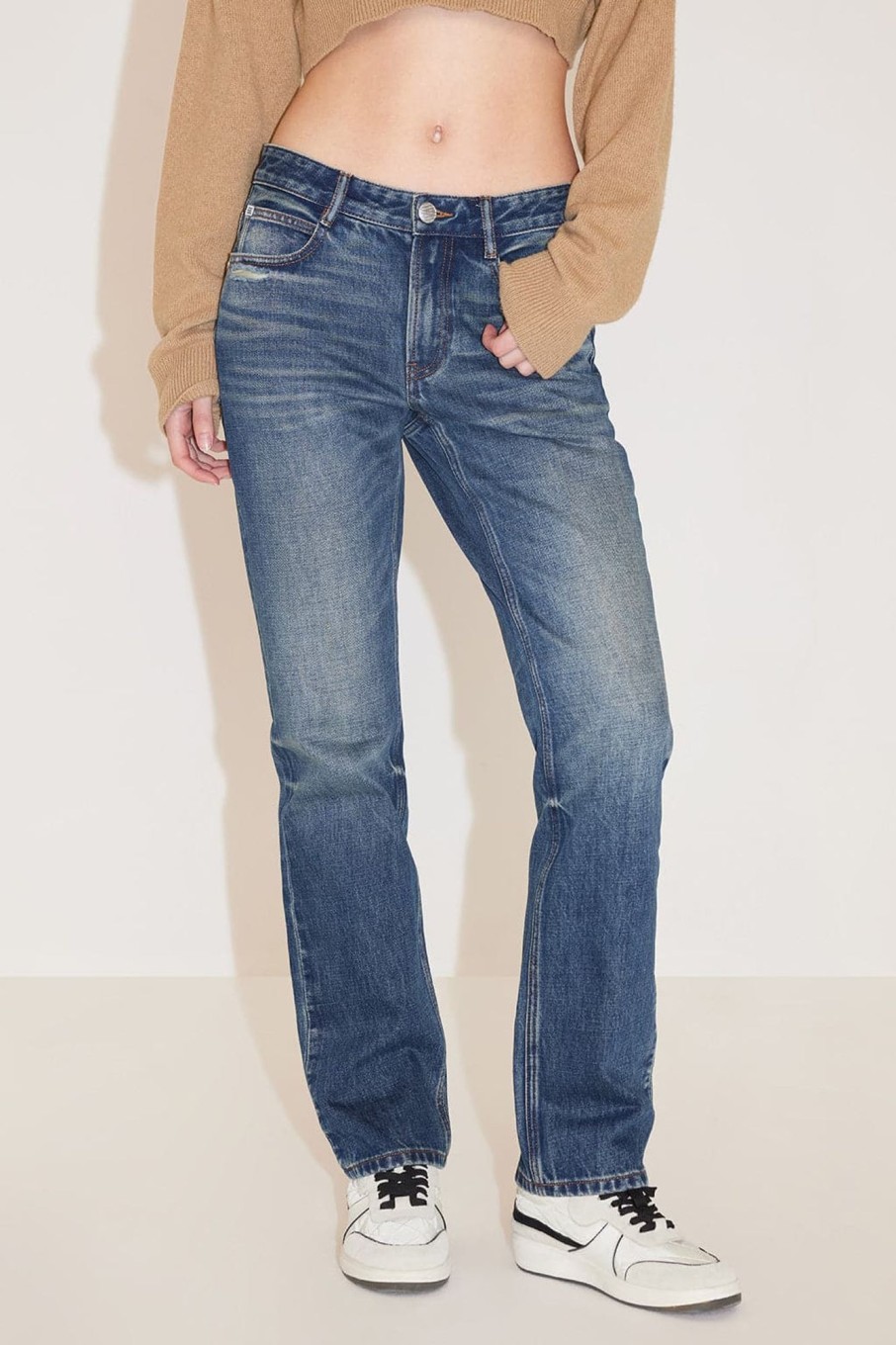 MISS SIXTY Straight | Vintage Ripped Straight Fit Jeans Dark Blue