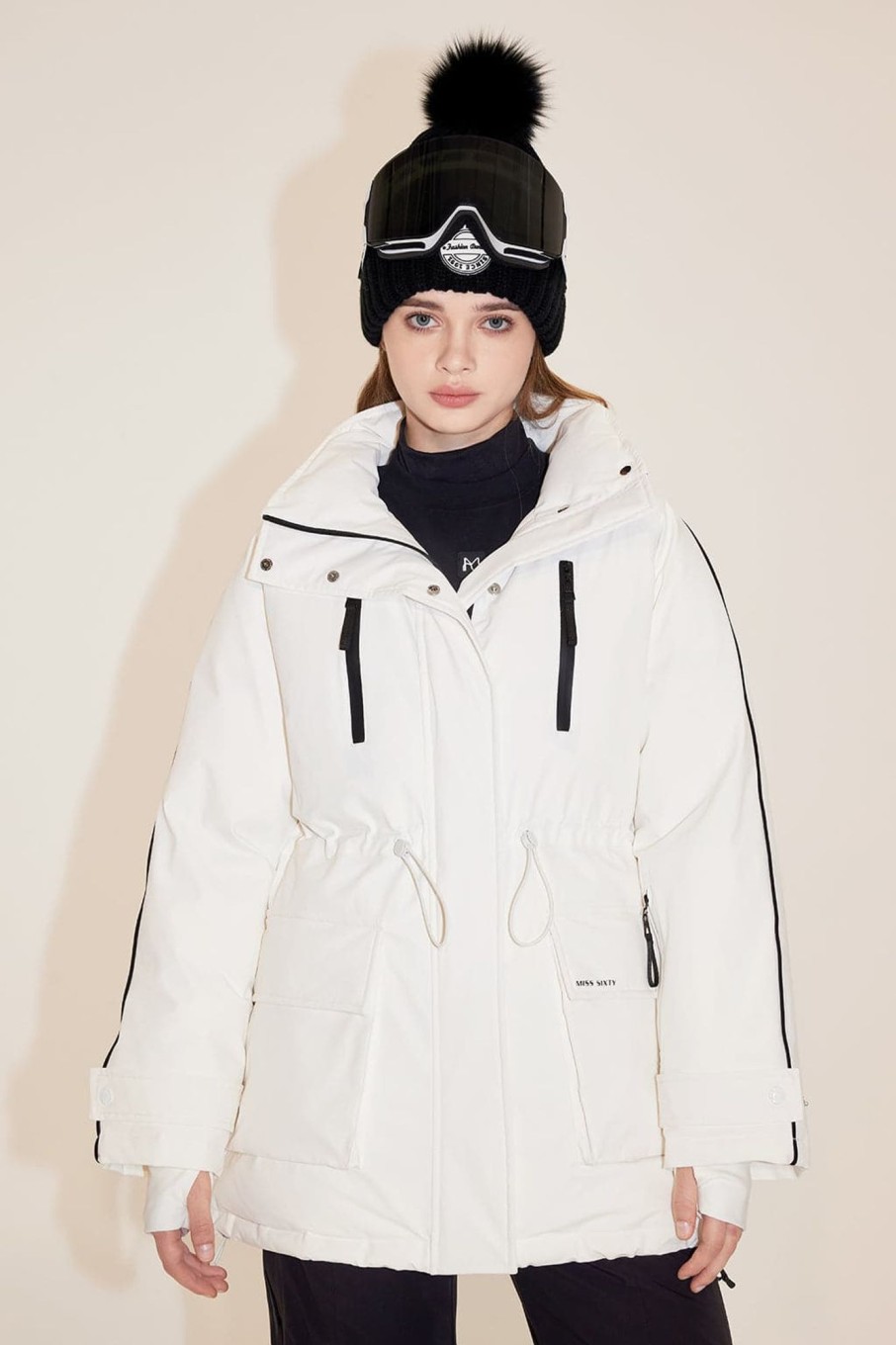 MISS SIXTY Jackets & Outerwears | Ski Collection Drawstring Down Jacket