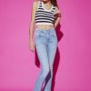 MISS SIXTY Flare | Flared Jeans With Cut Out In Waistline Light Blue