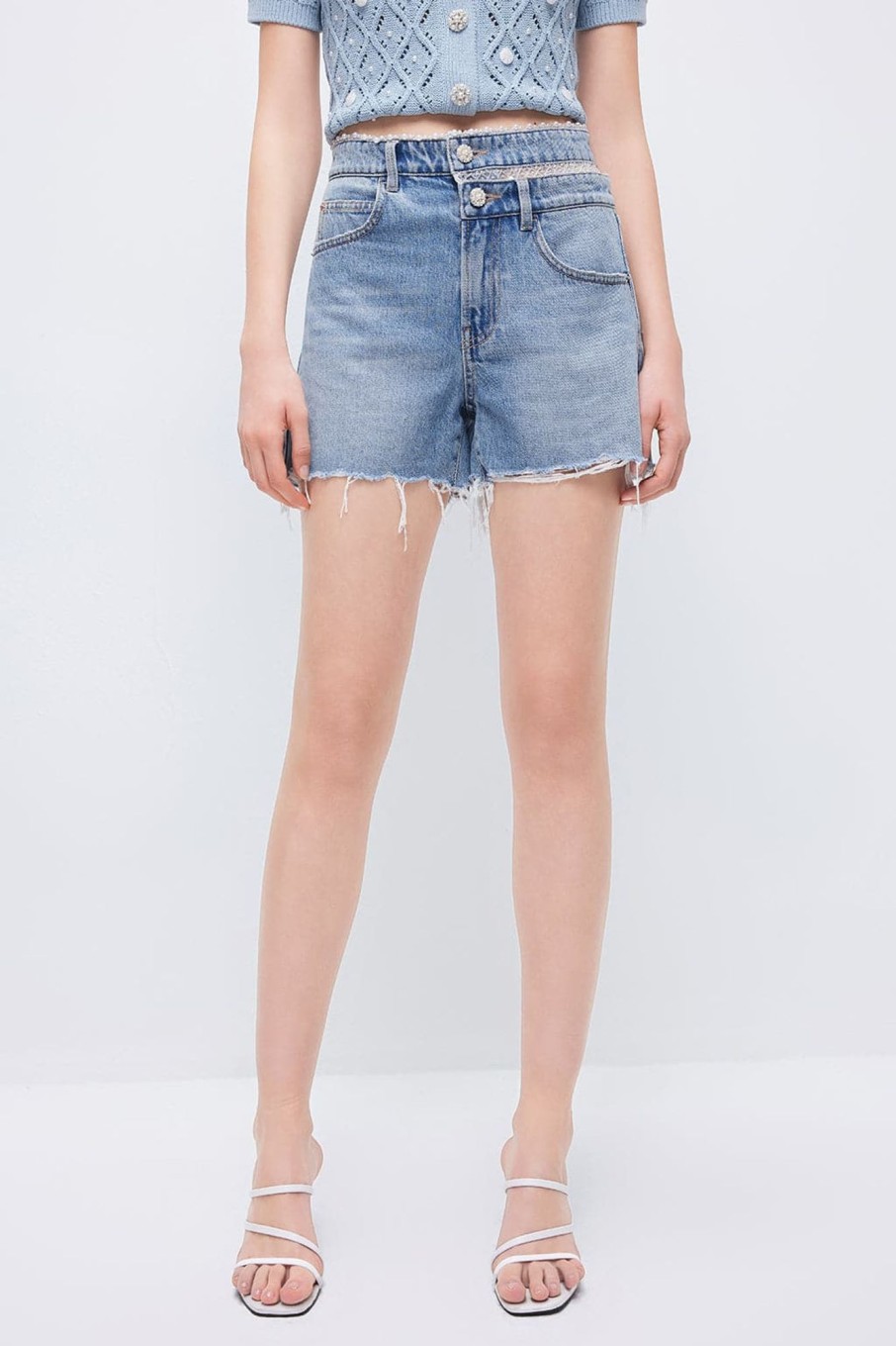 MISS SIXTY Shorts | Stylish Denim Shorts Light Blue