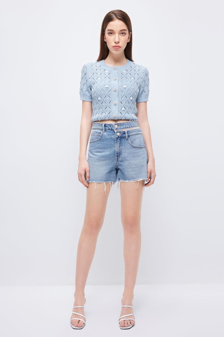 MISS SIXTY Shorts | Stylish Denim Shorts Light Blue